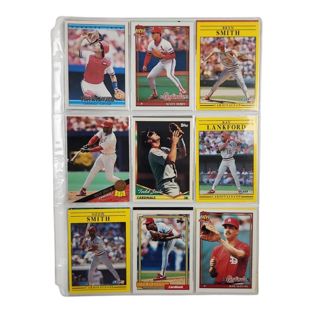 Huge 336 MLB Card Lot Nolan Ryan, George Brett, Ozzie Smith Topps, Fleer